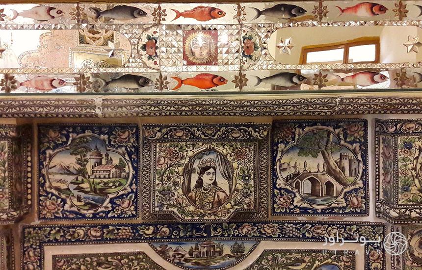 کاشیکاری‌های خانه موزه مقدم تهران